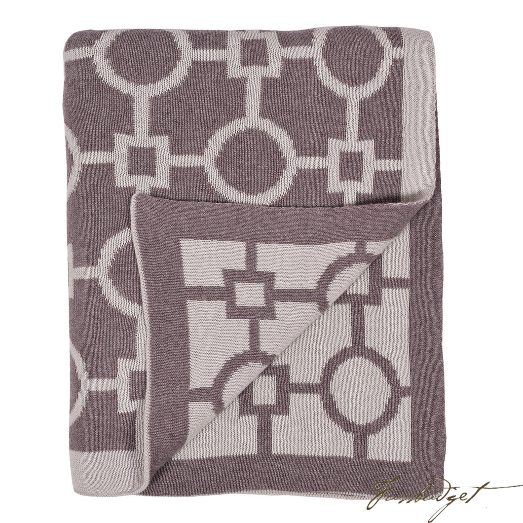 Cotton Throw Blanket - Nizcaya Collection - Spring Dust - 100% Cotton-Fussbudget.com