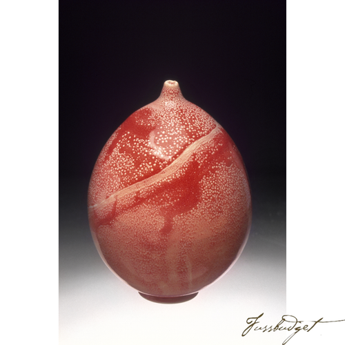 Red Egg Vase by Tom Turnbull-Fussbudget.com