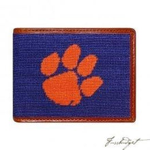 Load image into Gallery viewer, Clemson University Needlepoint Wallet