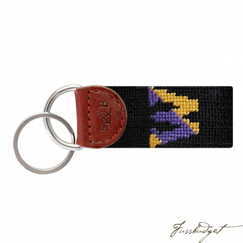 Williams College Needlepoint Key Fob-Fussbudget.com