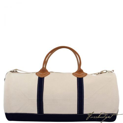 Monogrammed Round Travel Bag – - Main Image