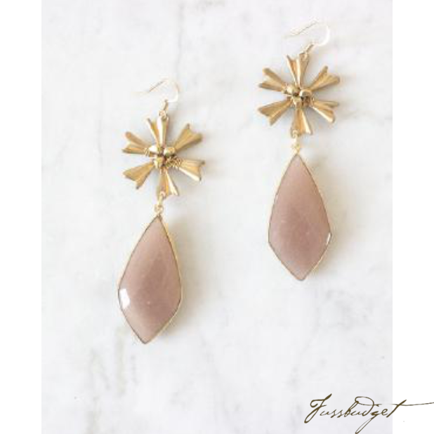 MARGEAUX EARRINGS | PEACH MOONSTONE