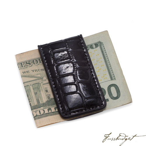 Leather Magnetic Money Clip.-Fussbudget.com