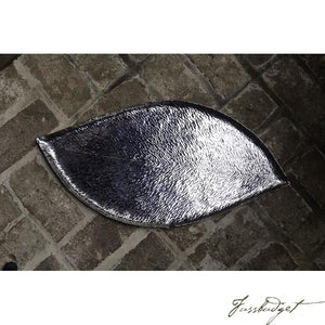 Silver Banana Leaf Tray-Fussbudget.com