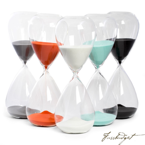 90 Minute Sand Timer with Navy Sand.-Fussbudget.com