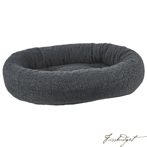 Grey Sheepskin Donut Bed-Fussbudget.com
