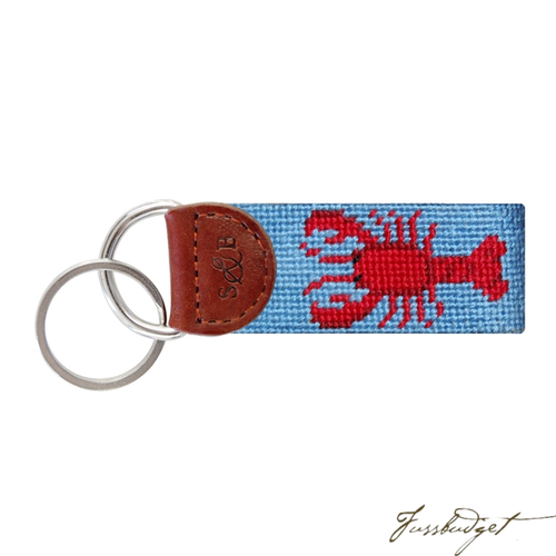 Lobster Needlepoint Key Fob-Fussbudget.com