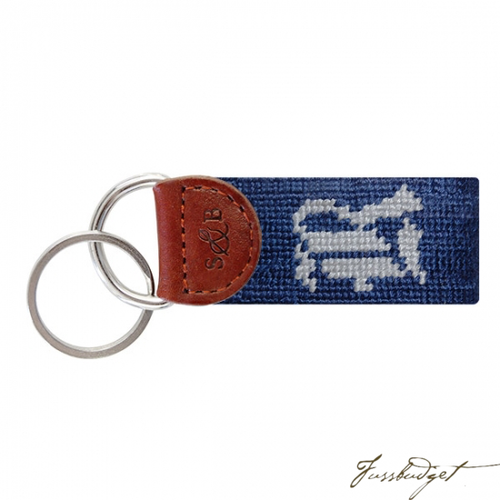 Rice Needlepoint Key Fob-Fussbudget.com