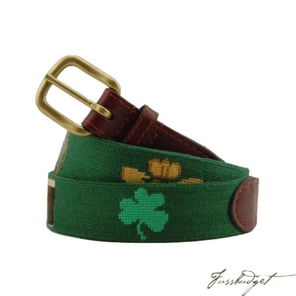 Irish Life Needlepoint Belt