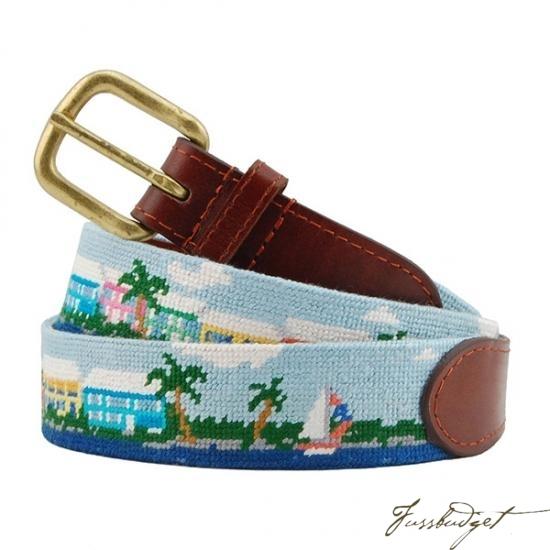 Island Time Needlepoint Belt