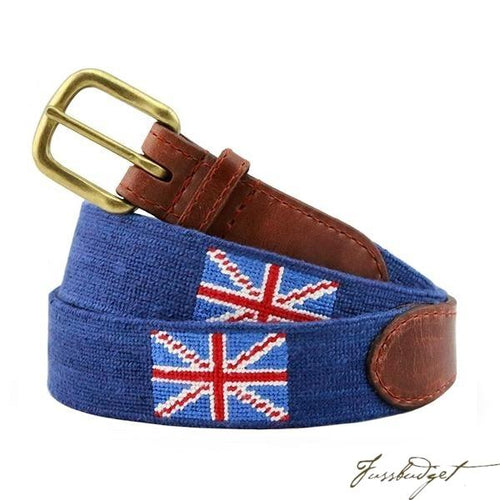 Union Jack Needlepoint Belt