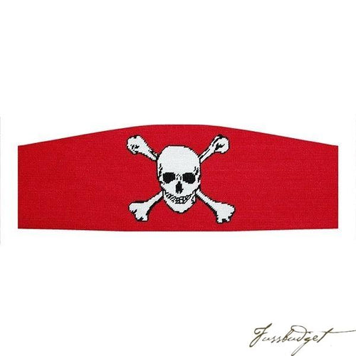 Jolly Roger (Red) Needlepoint Cummerbund