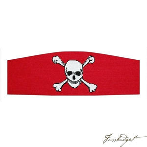 Jolly Roger (Red) Needlepoint Cummerbund