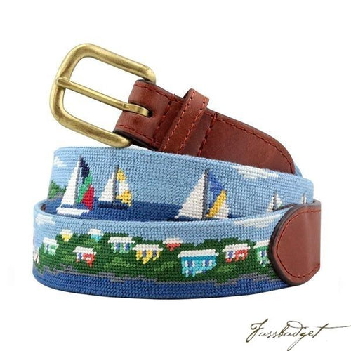 Newport to Bermuda Needlepoint Belt