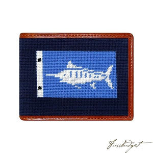 Marlin Sportfishing Needlepoint Bi-Fold Wallet
