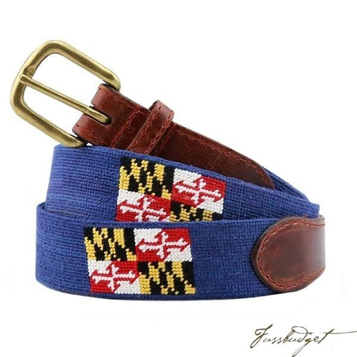 Maryland Flag Needlepoint Belt