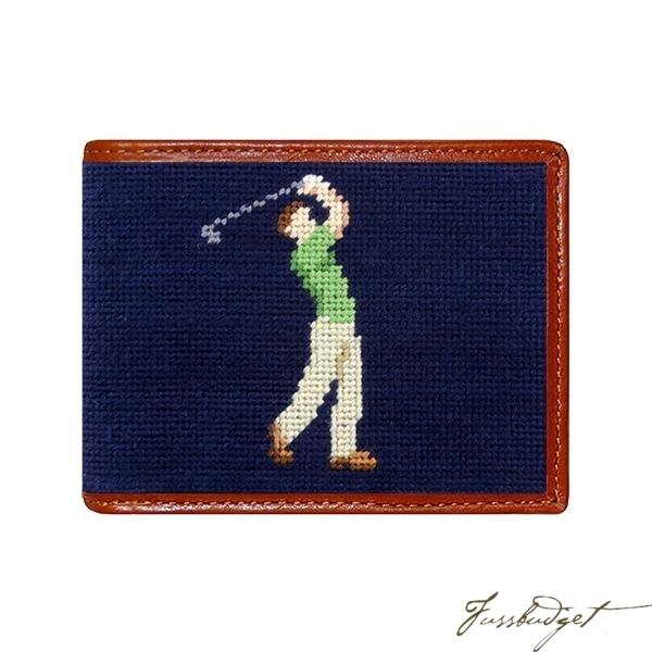 Mulligan Needlepoint Bi-Fold Wallet