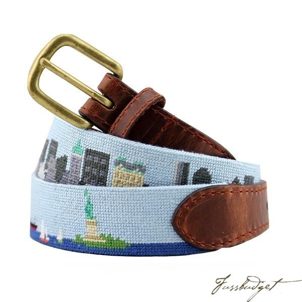 New York Skyline Needlepoint Belt