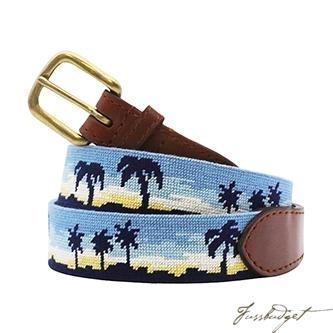 Oasis Needlepoint Belt