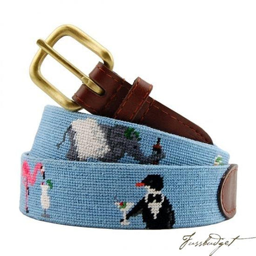 Party Animals Needlepoint Belt