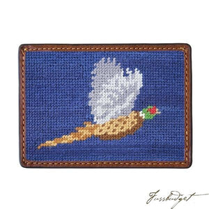 Pheasant Needlepoint Card Wallet