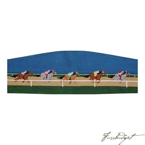 Race Horse Scene Needlepoint Cummerbund