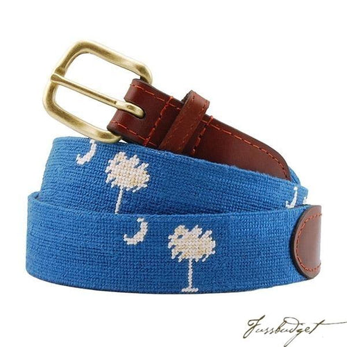 South Carolina Flag (Blue) Needlepoint Belt