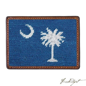 South Carolina Flag Needlepoint Card Wallet