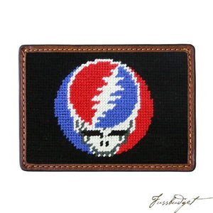 Steal Your Face (Black) Needlepoint Card Wallet