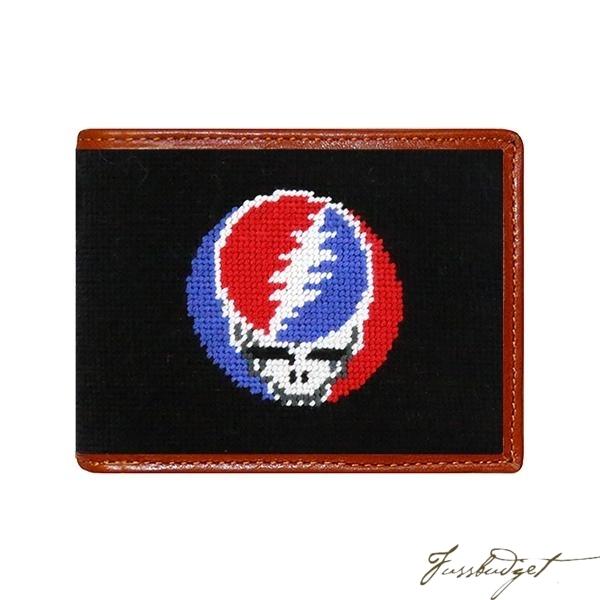Steal Your Face (Black) Needlepoint Bi-Fold Wallet