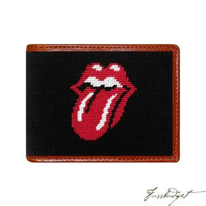 Rolling Stones Needlepoint Bi-fold Wallet