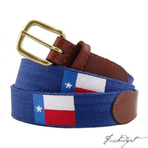 Texas Flag Needlepoint Belt