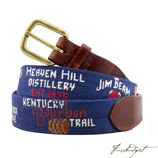 Kentucky Bourbon Trail Needlepoint Belt