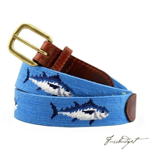 Tuna (Cornflower) Needlepoint Belt