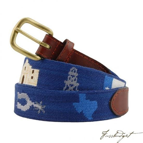 Texas Life Needlepoint Belt