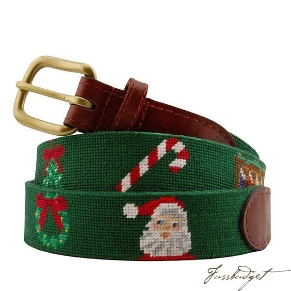 Christmas Life Needlepoint Belt